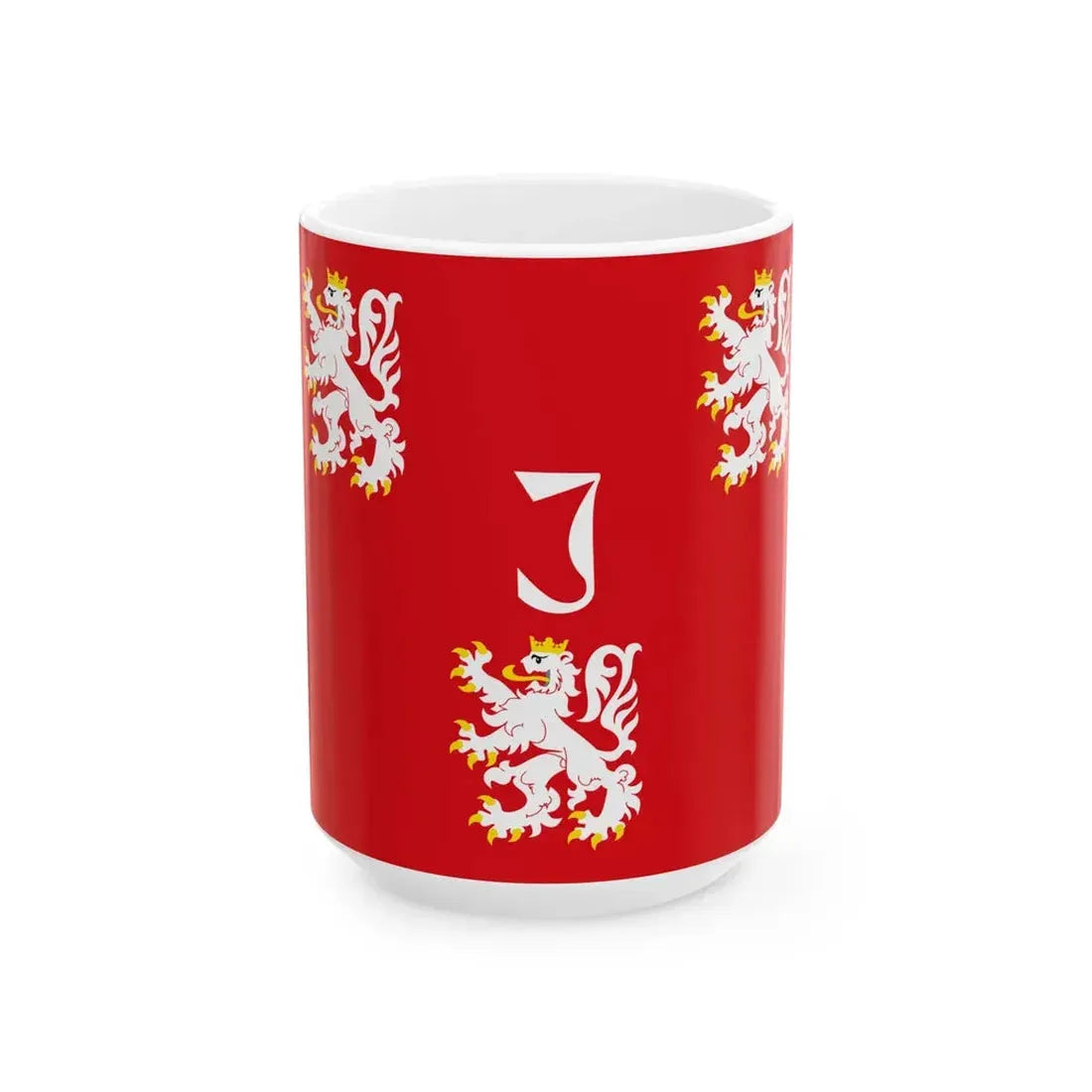 Jurbeke vlag (Belgium) White Coffee Mug 15oz - Go Mug Yourself