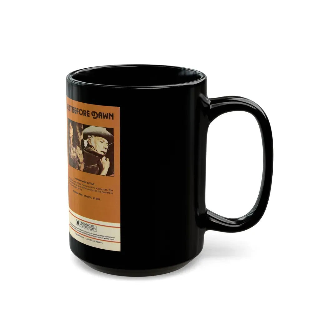 JUST BEFORE DAWN PARAGON VIDEO (VHS COVER) - Black Coffee Mug - Go Mug Yourself