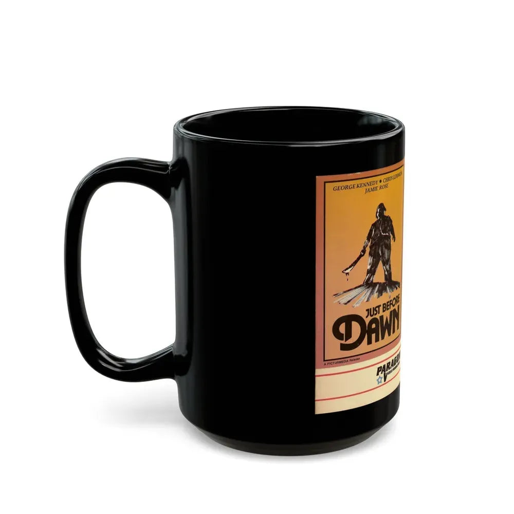 JUST BEFORE DAWN PARAGON VIDEO (VHS COVER) - Black Coffee Mug - Go Mug Yourself