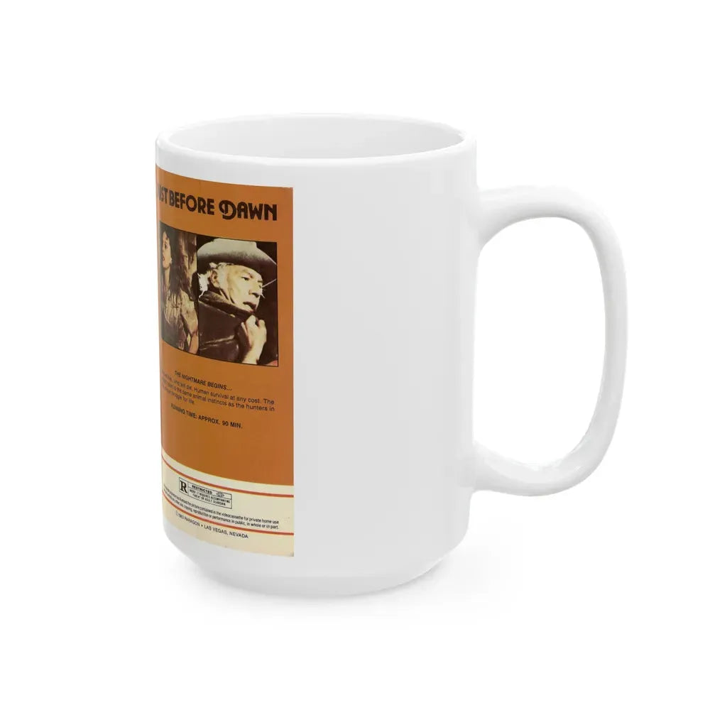 JUST BEFORE DAWN PARAGON VIDEO (VHS COVER) - White Coffee Mug - Go Mug Yourself