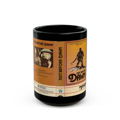 JUST BEFORE DAWN (VHS COVER) - Black Coffee Mug 15oz - Go Mug Yourself