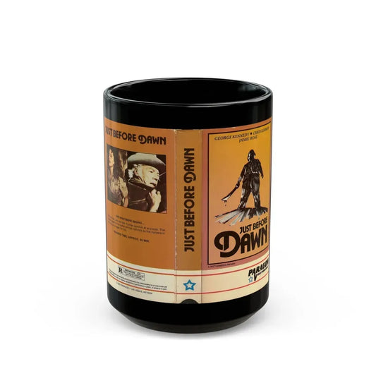 JUST BEFORE DAWN (VHS COVER) - Black Coffee Mug 15oz - Go Mug Yourself