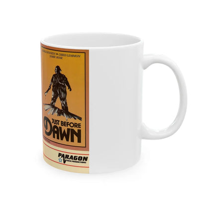 JUST BEFORE DAWN (VHS COVER) - White Coffee Mug-Go Mug Yourself