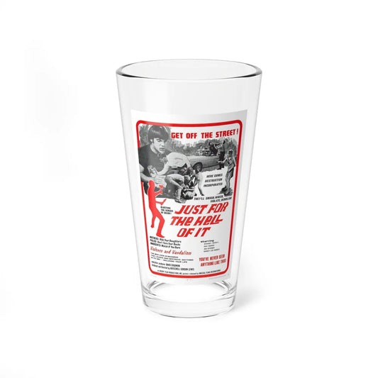 JUST FOR THE HELL OF IT 1968 Movie Poster - Pint Glass 16oz-16oz-Go Mug Yourself