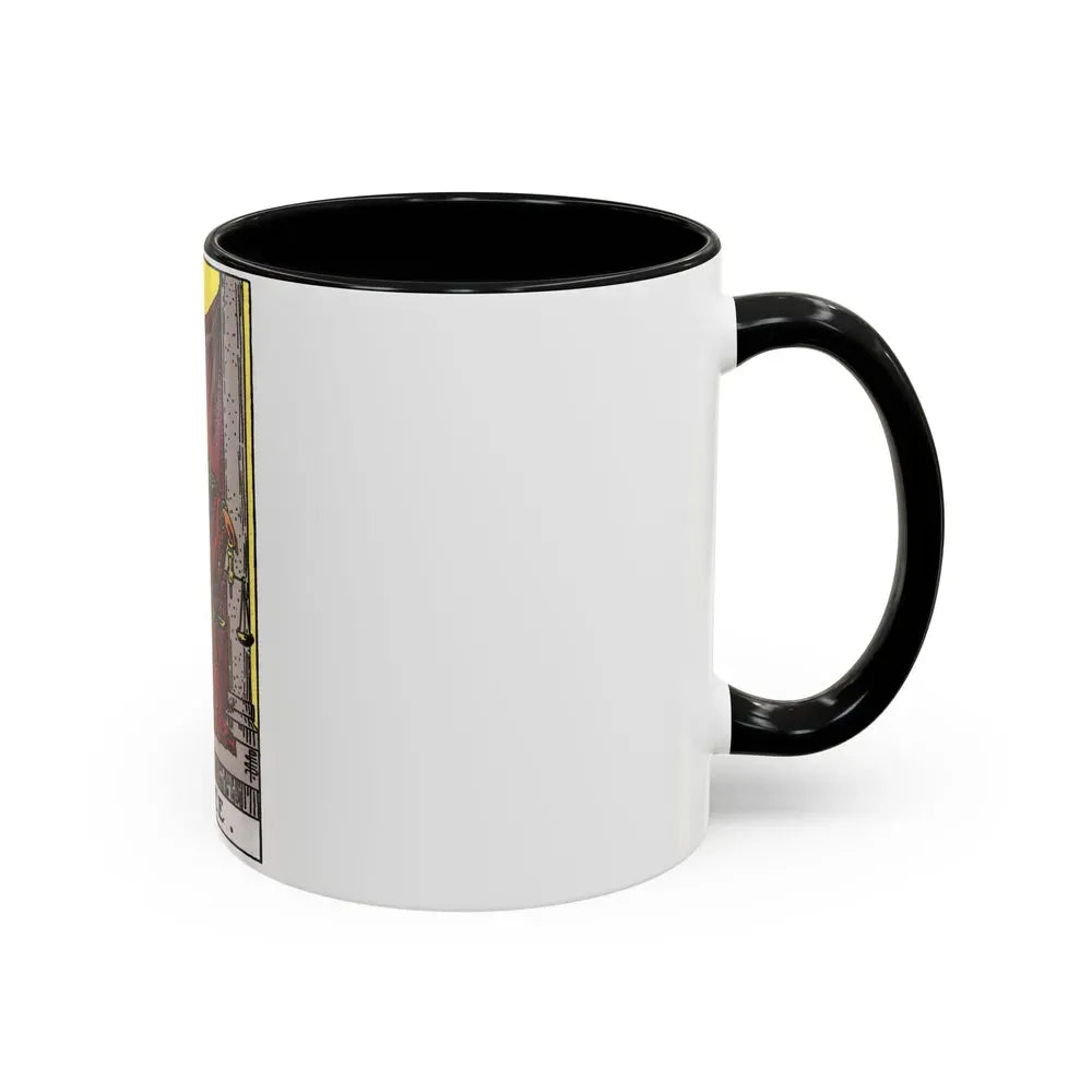 Justice (Tarot Card) Accent Coffee Mug - Go Mug Yourself