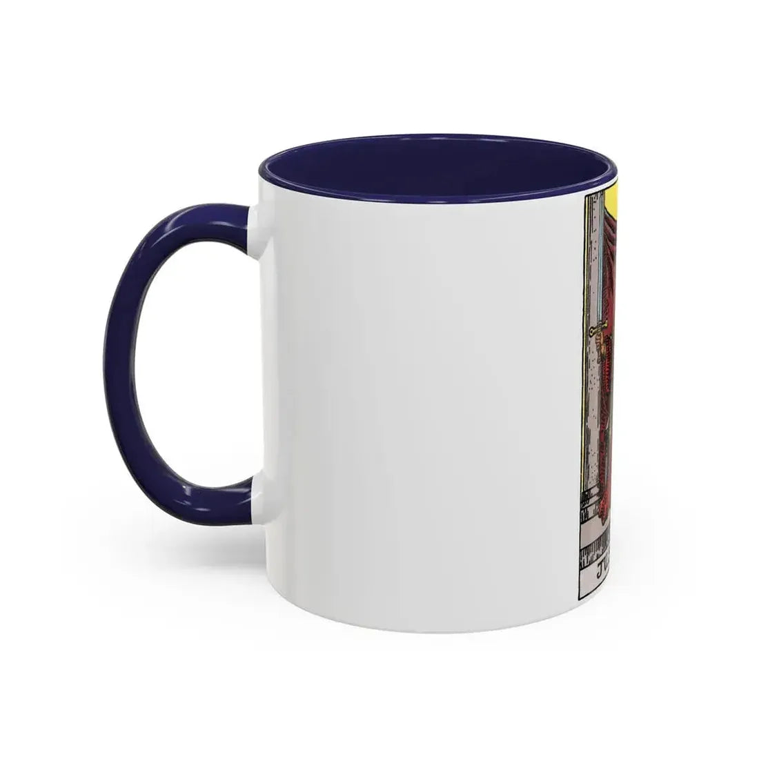 Justice (Tarot Card) Accent Coffee Mug - Go Mug Yourself