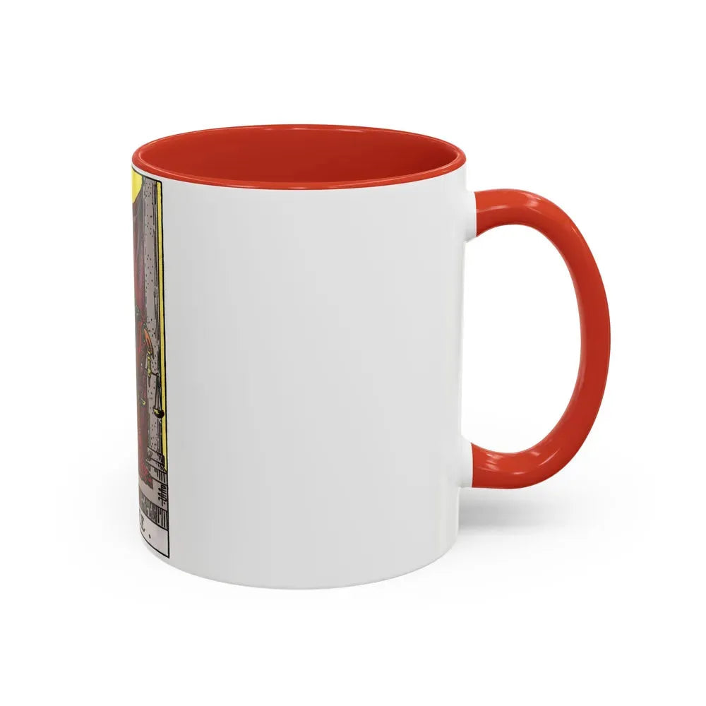 Justice (Tarot Card) Accent Coffee Mug - Go Mug Yourself