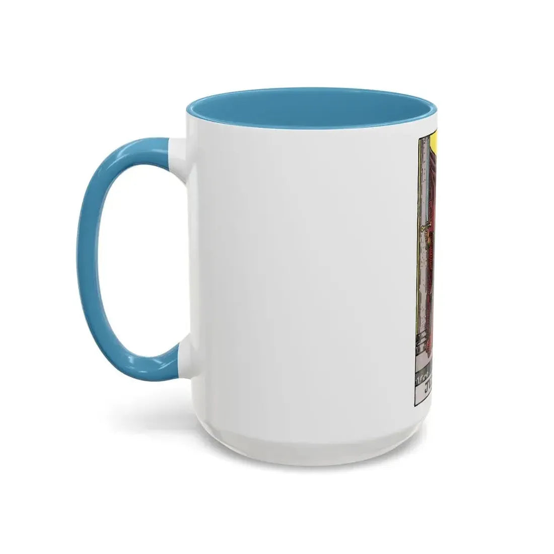 Justice (Tarot Card) Accent Coffee Mug - Go Mug Yourself