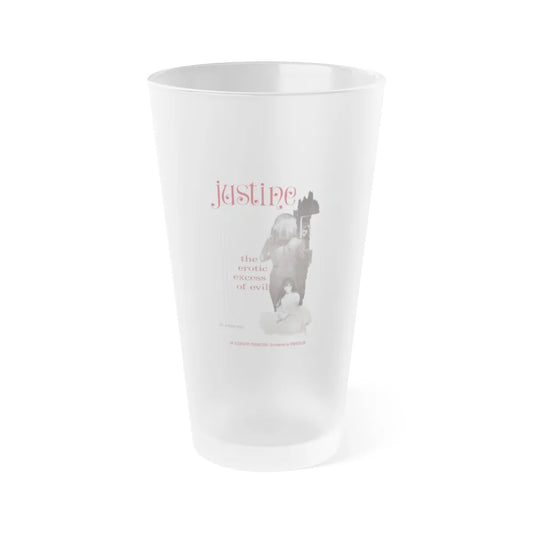 JUSTINE 1980 Movie Poster - Frosted Pint Glass 16oz-Go Mug Yourself