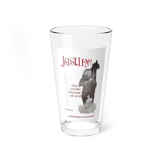 JUSTINE 1980 Movie Poster - Pint Glass 16oz 16oz - Go Mug Yourself
