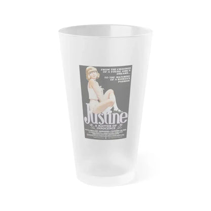 JUSTINE A MATTER OF INNOCENCE 1980 Movie Poster - Frosted Pint Glass 16oz Default Title - Go Mug Yourself