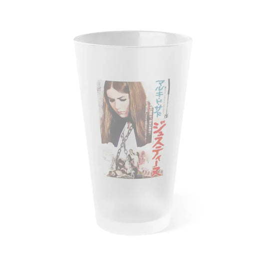 JUSTINE (ASIAN) 1977 Movie Poster - Frosted Pint Glass 16oz 16oz Frosted - Go Mug Yourself