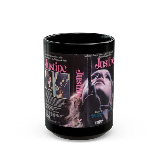 JUSTINE (VHS COVER) - Black Coffee Mug 15oz - Go Mug Yourself