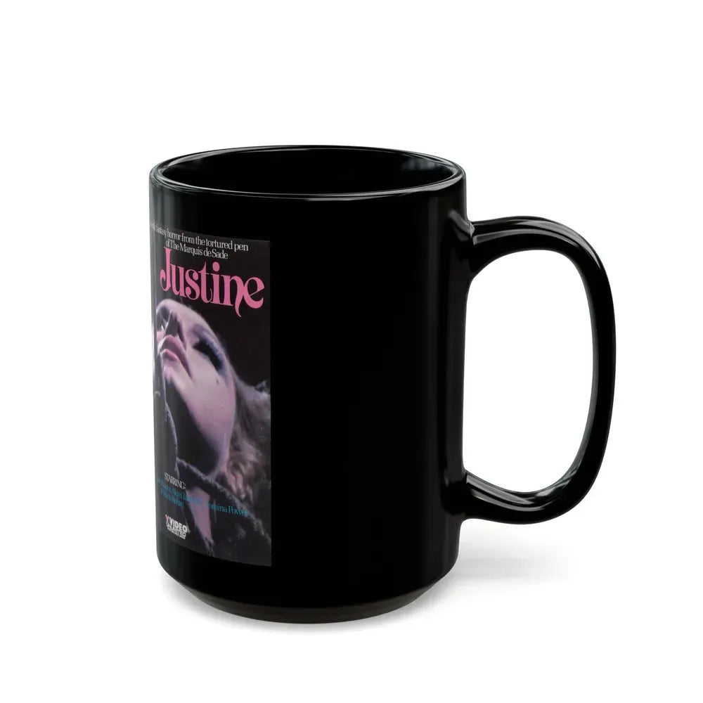 JUSTINE (VHS COVER) - Black Coffee Mug - Go Mug Yourself