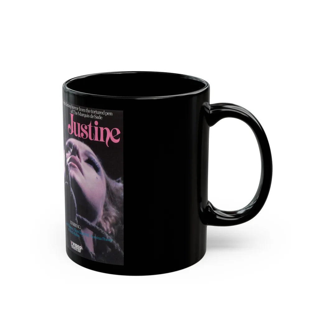 JUSTINE (VHS COVER) - Black Coffee Mug-Go Mug Yourself