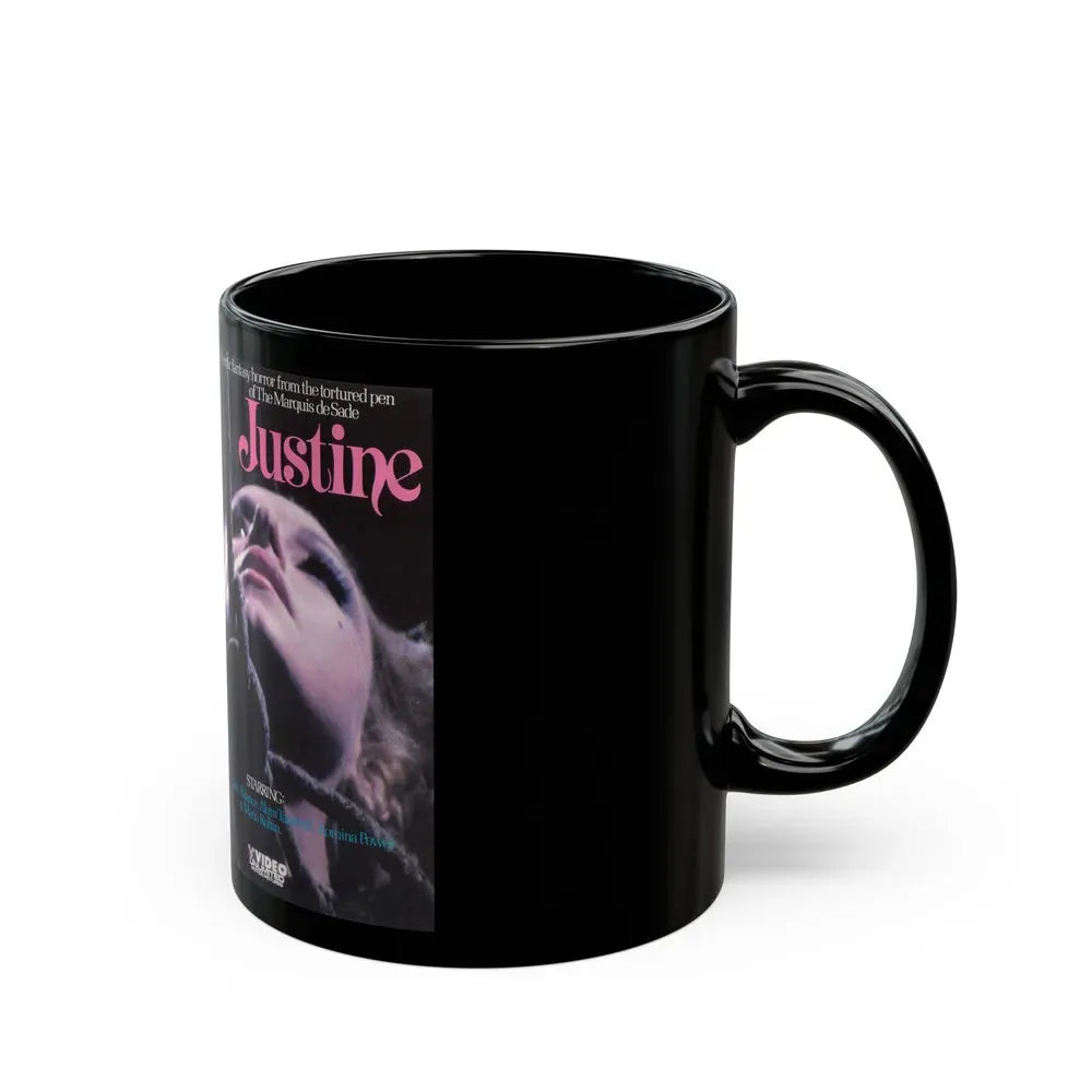 JUSTINE (VHS COVER) - Black Coffee Mug - Go Mug Yourself