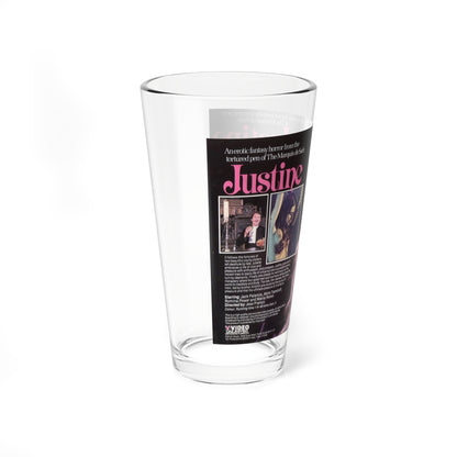 JUSTINE (VHS COVER) Pint Glass 16oz-Go Mug Yourself