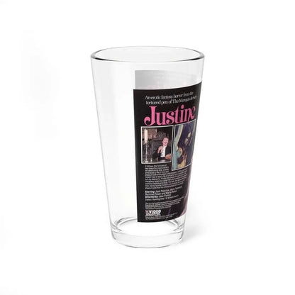 JUSTINE (VHS COVER) Pint Glass 16oz - Go Mug Yourself