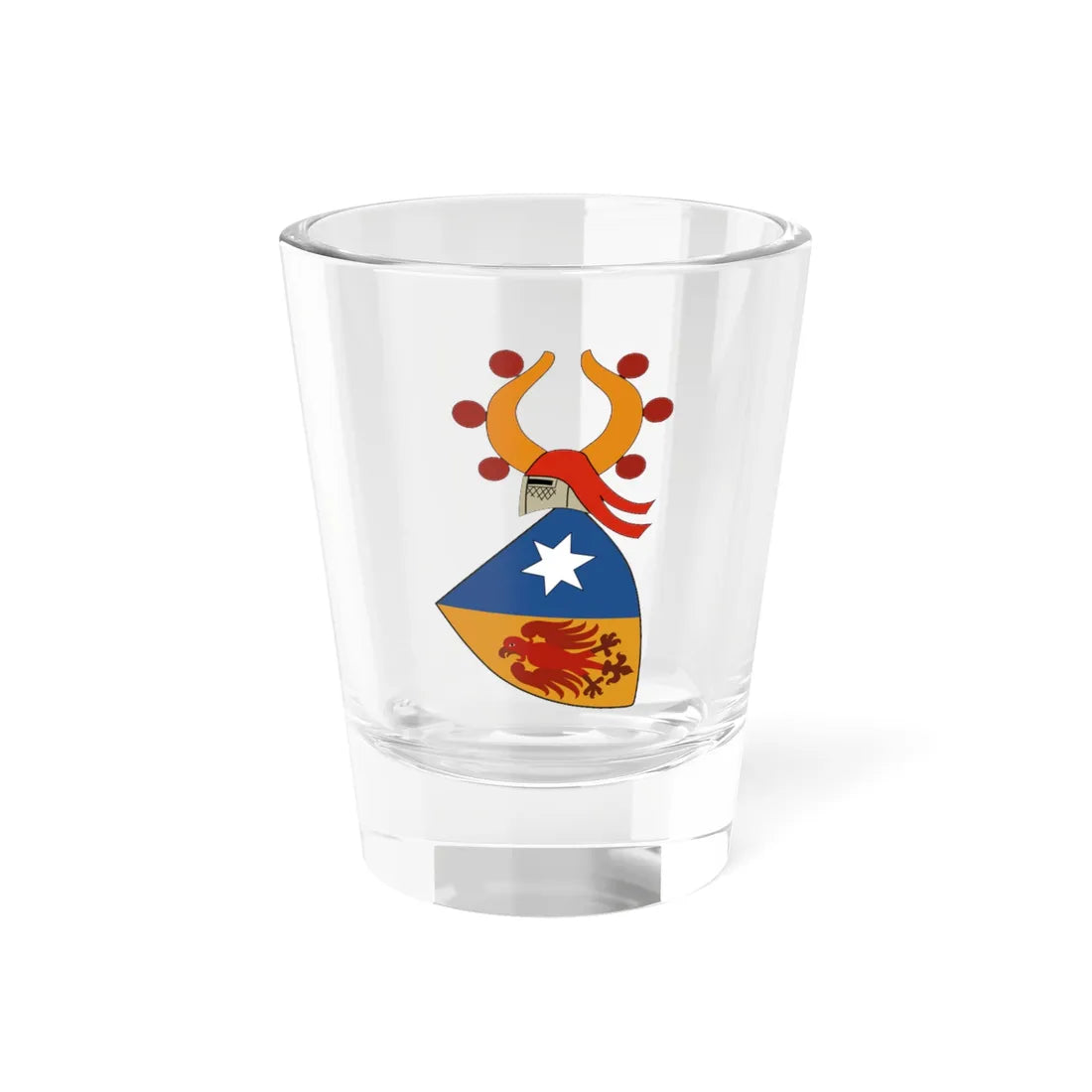 Juvalt wappen (Switzerland) (Coat of Arms) Shot Glass 1.5oz 1.5oz - Go Mug Yourself