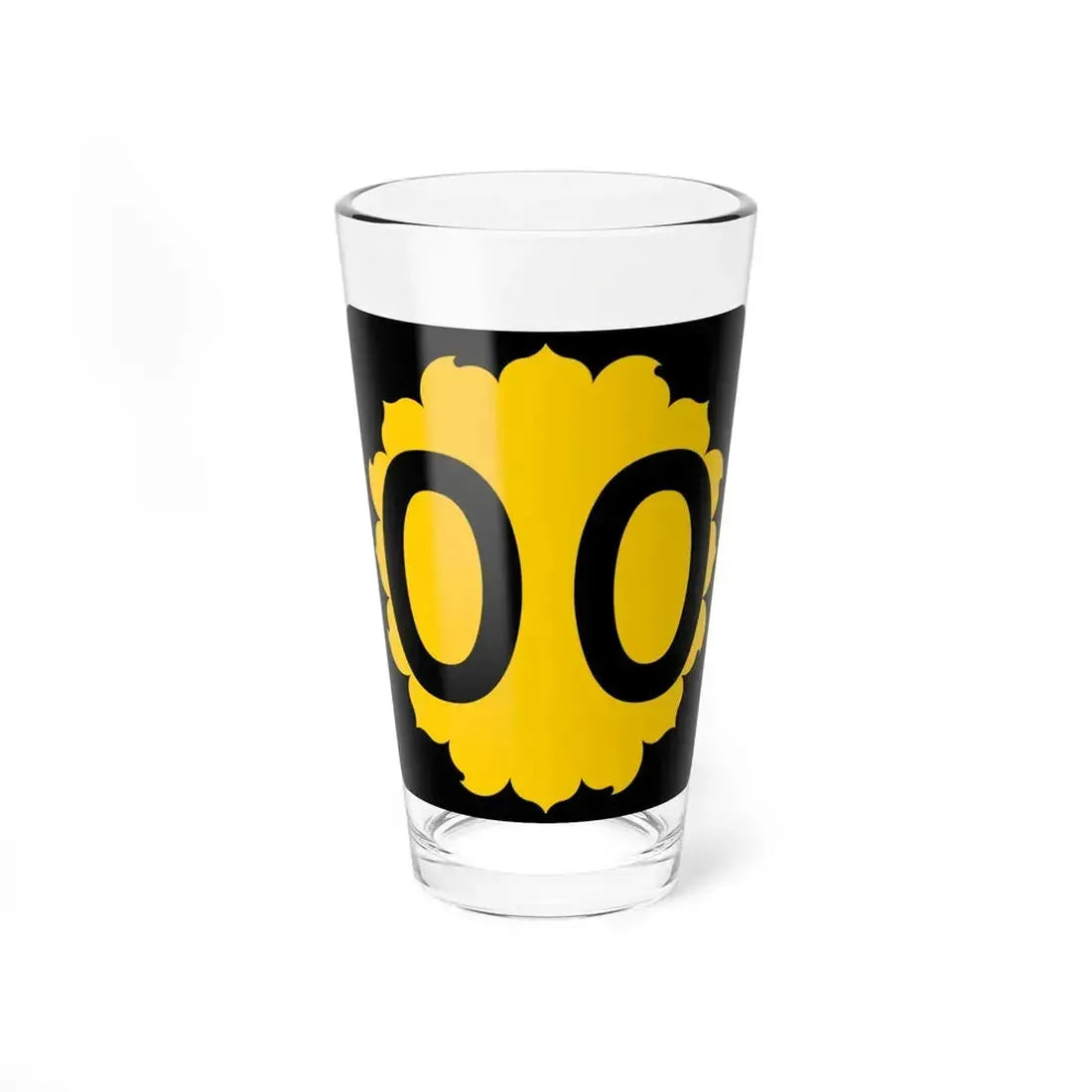 K-00 template (Kansas) (Road Sign) Pint Glass 16oz 16oz - Go Mug Yourself