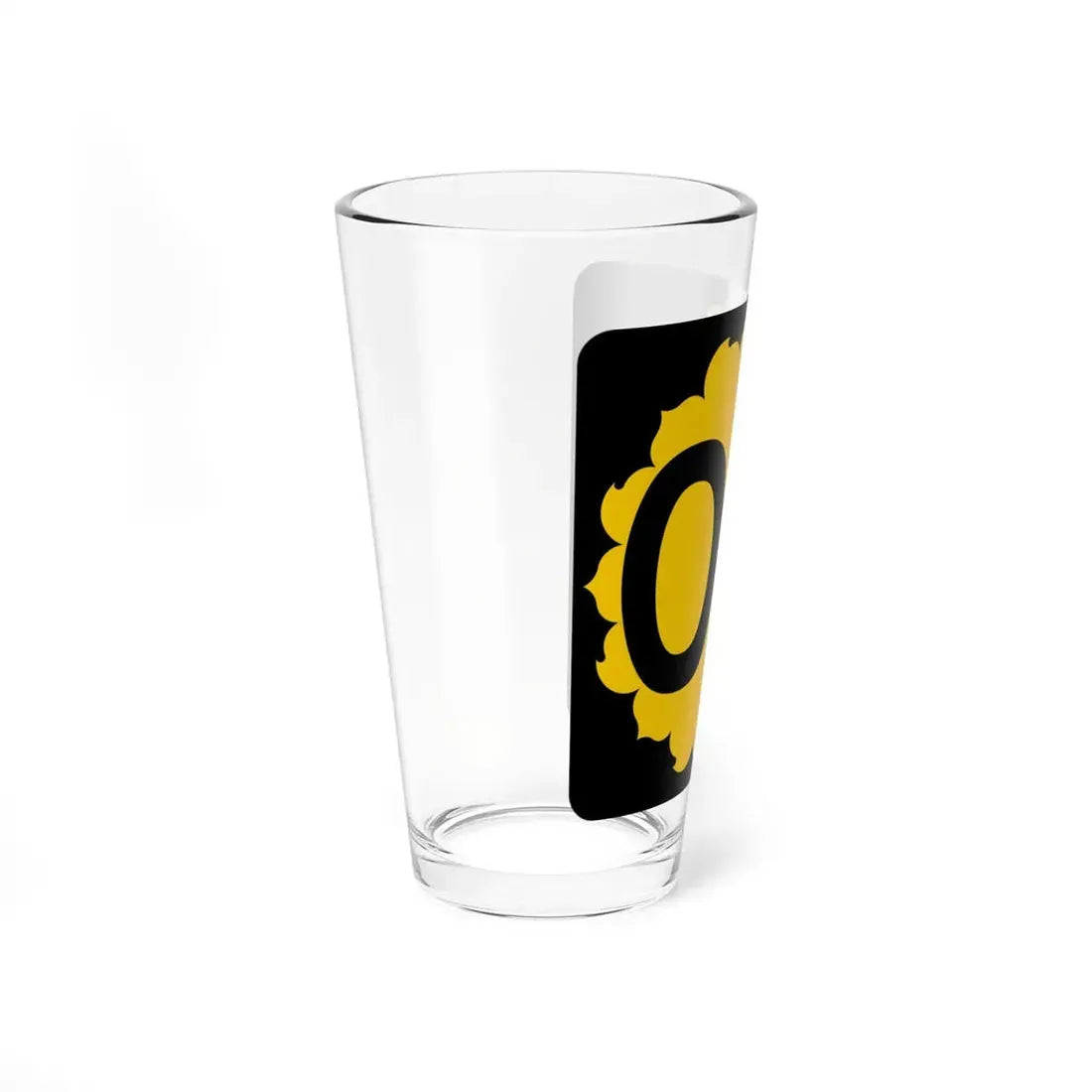 K-00 template (Kansas) (Road Sign) Pint Glss 16oz - Go Mug Yourself