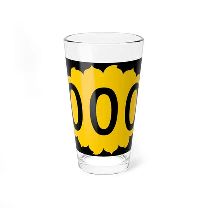 K-000 template (Kansas) (Road Sign) Pint Glss 16oz 16oz - Go Mug Yourself