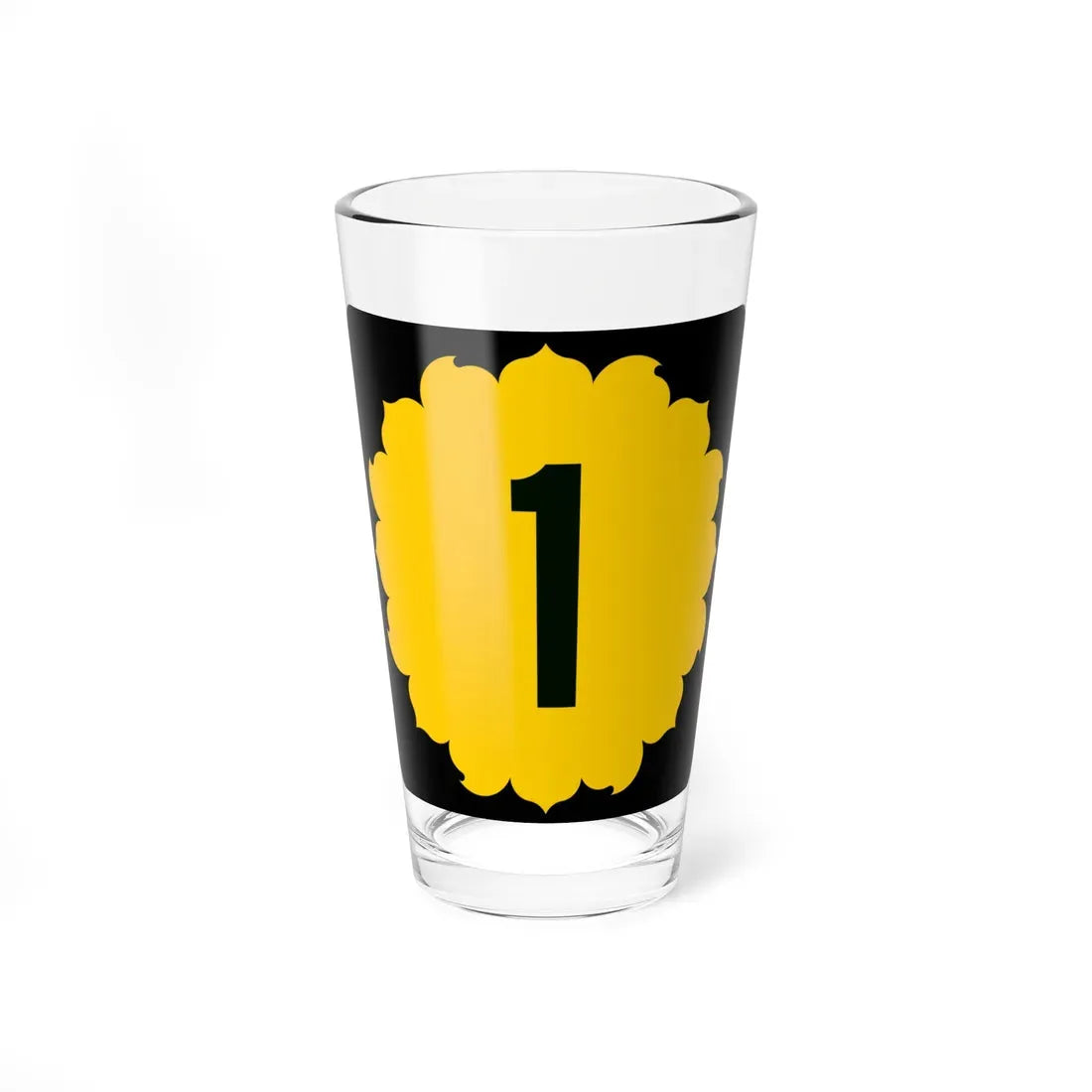 K-1 (Kansas) (Road Sign) Pint Glass 16oz 16oz - Go Mug Yourself