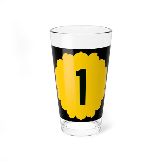 K-1 (Kansas) (Road Sign) Pint Glass 16oz 16oz - Go Mug Yourself