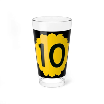 K-10 (Kansas) (Road Sign) Pint Glass 16oz 16oz - Go Mug Yourself