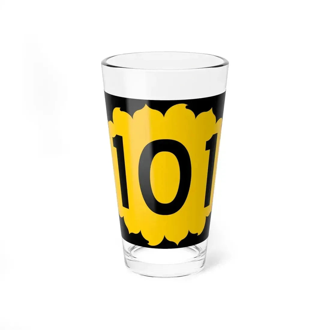 K-101 (Kansas) (Road Sign) Pint Glass 16oz 16oz - Go Mug Yourself