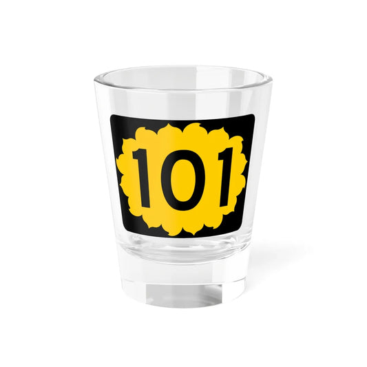 K-101 (Kansas) (Road Sign) Shot Glass 1.5oz 1.5oz - Go Mug Yourself