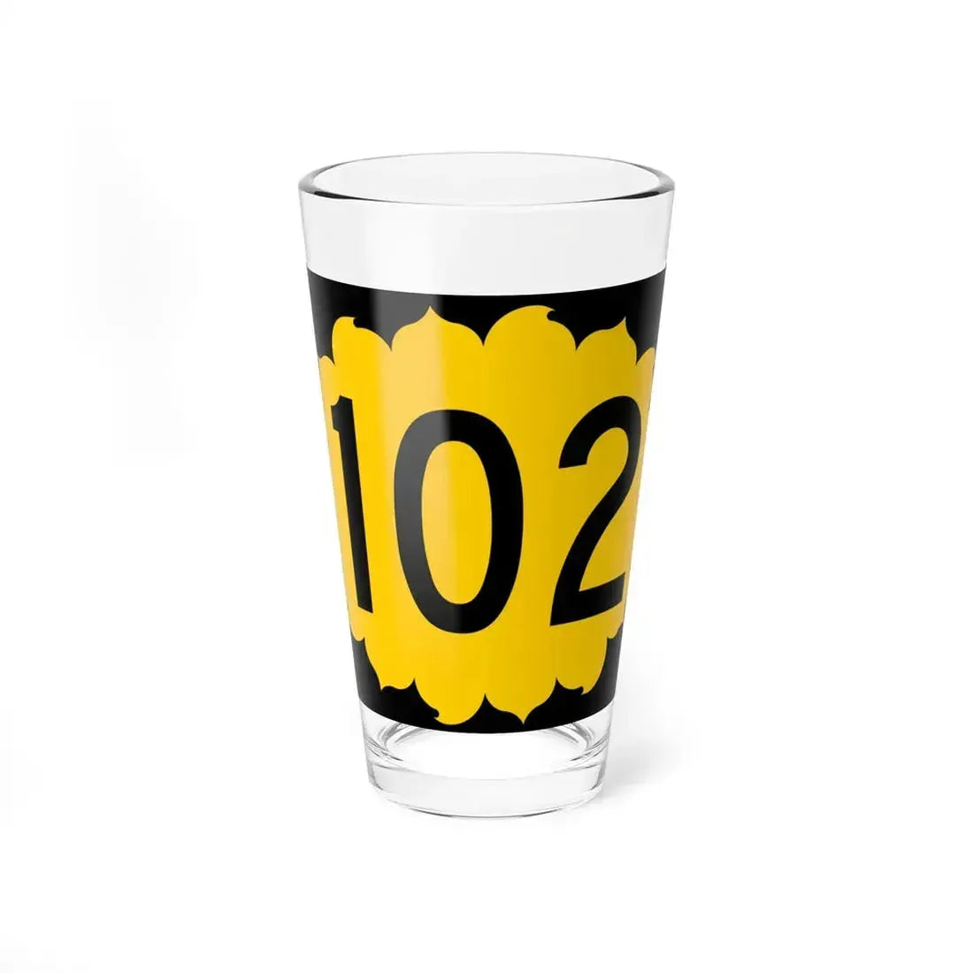 K-102 (Kansas) (Road Sign) Pint Glass 16oz 16oz - Go Mug Yourself