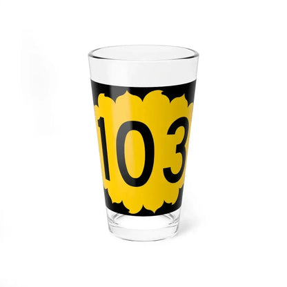 K-103 (Kansas) (Road Sign) Pint Glass 16oz 16oz - Go Mug Yourself