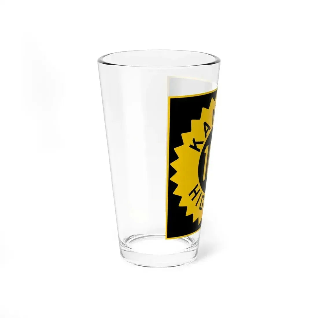 K-104 1926 (Kansas) (Road Sign) Pint Glass 16oz - Go Mug Yourself