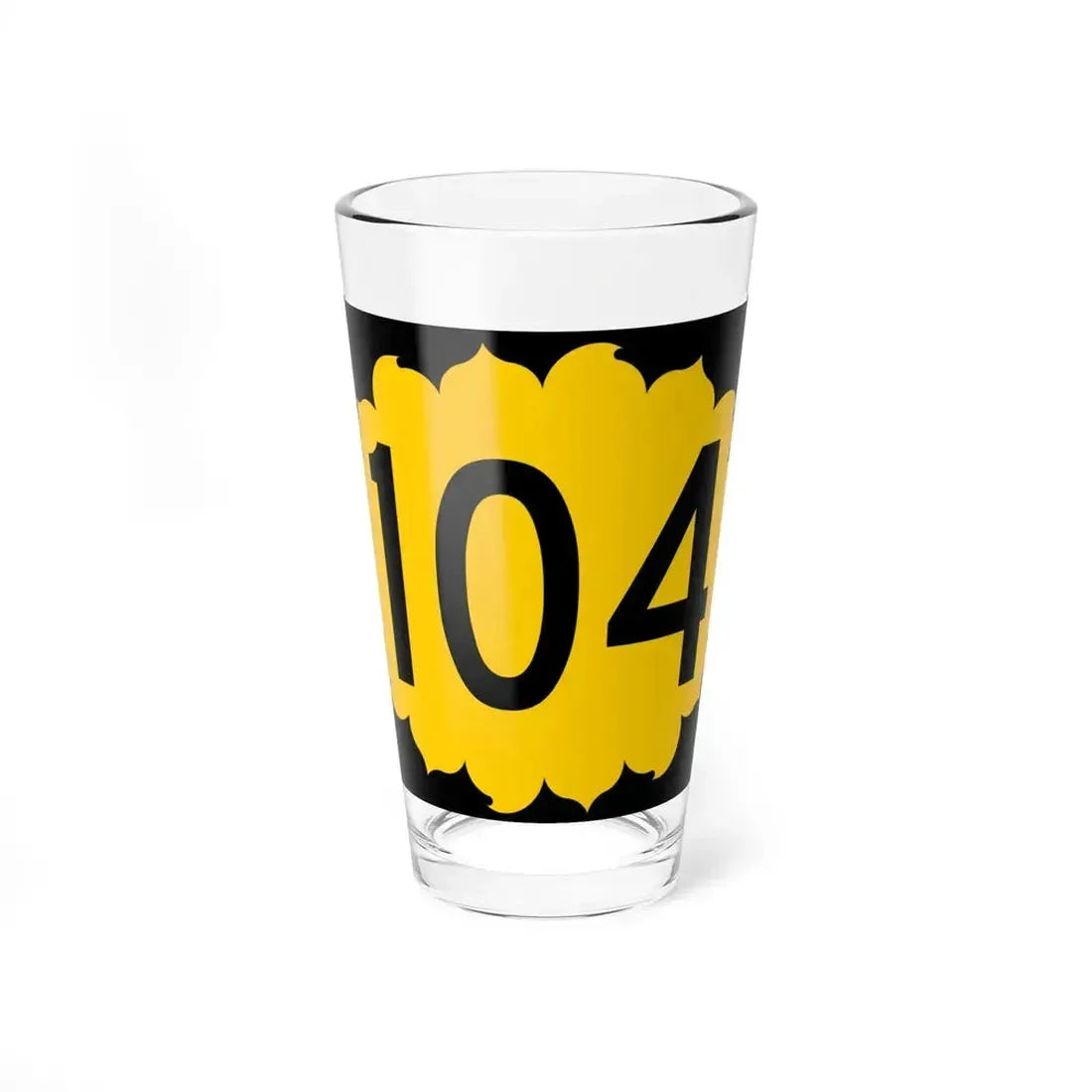 K-104 (Kansas) (Road Sign) Pint Glass 16oz 16oz - Go Mug Yourself