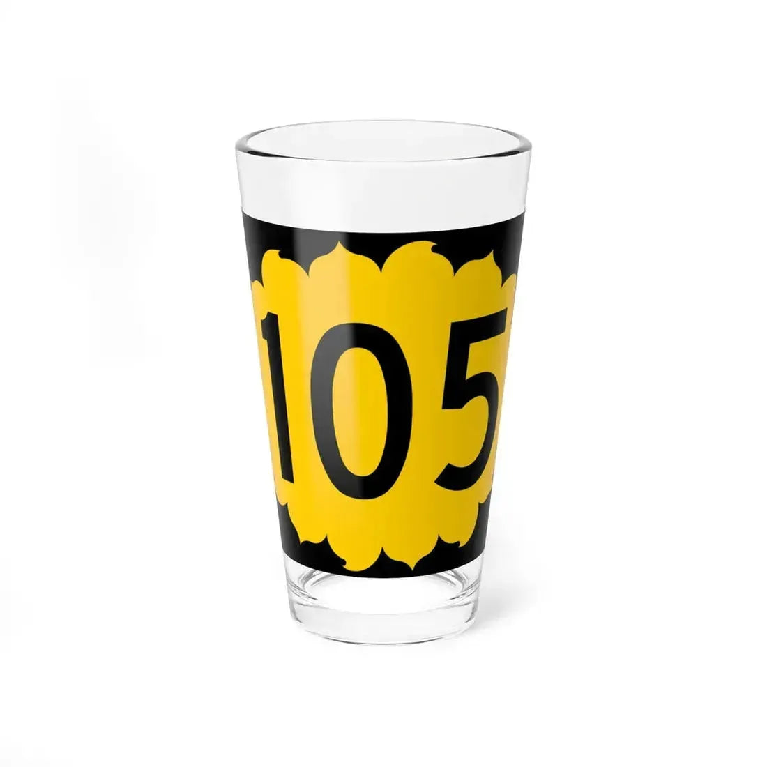 K-105 (Kansas) (Road Sign) Pint Glass 16oz 16oz - Go Mug Yourself