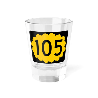 K-105 (Kansas) (Road Sign) Shot Glass 1.5oz 1.5oz - Go Mug Yourself