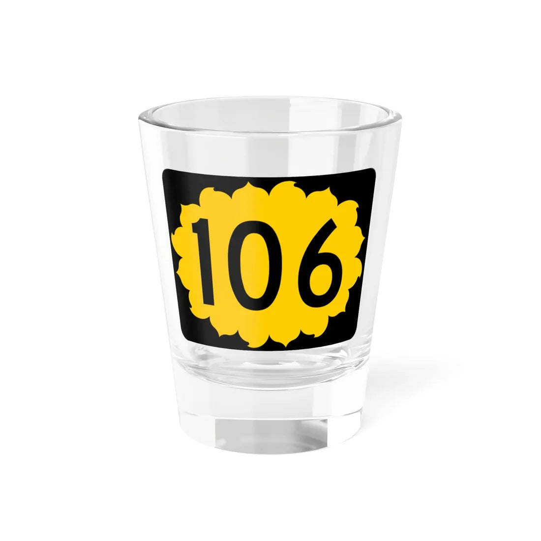 K-106 (Kansas) (Road Sign) Shot Glass 1.5oz 1.5oz - Go Mug Yourself