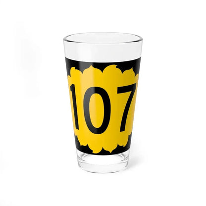 K-107 (Kansas) (Road Sign) Pint Glass 16oz 16oz - Go Mug Yourself
