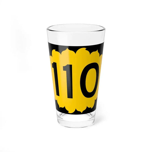 K-110 (Kansas) (Road Sign) Pint Glass 16oz 16oz - Go Mug Yourself