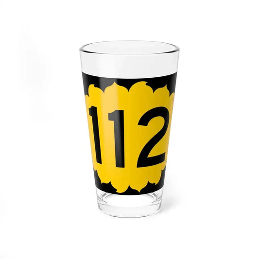K-112 (Kansas) (Road Sign) Pint Glass 16oz 16oz - Go Mug Yourself