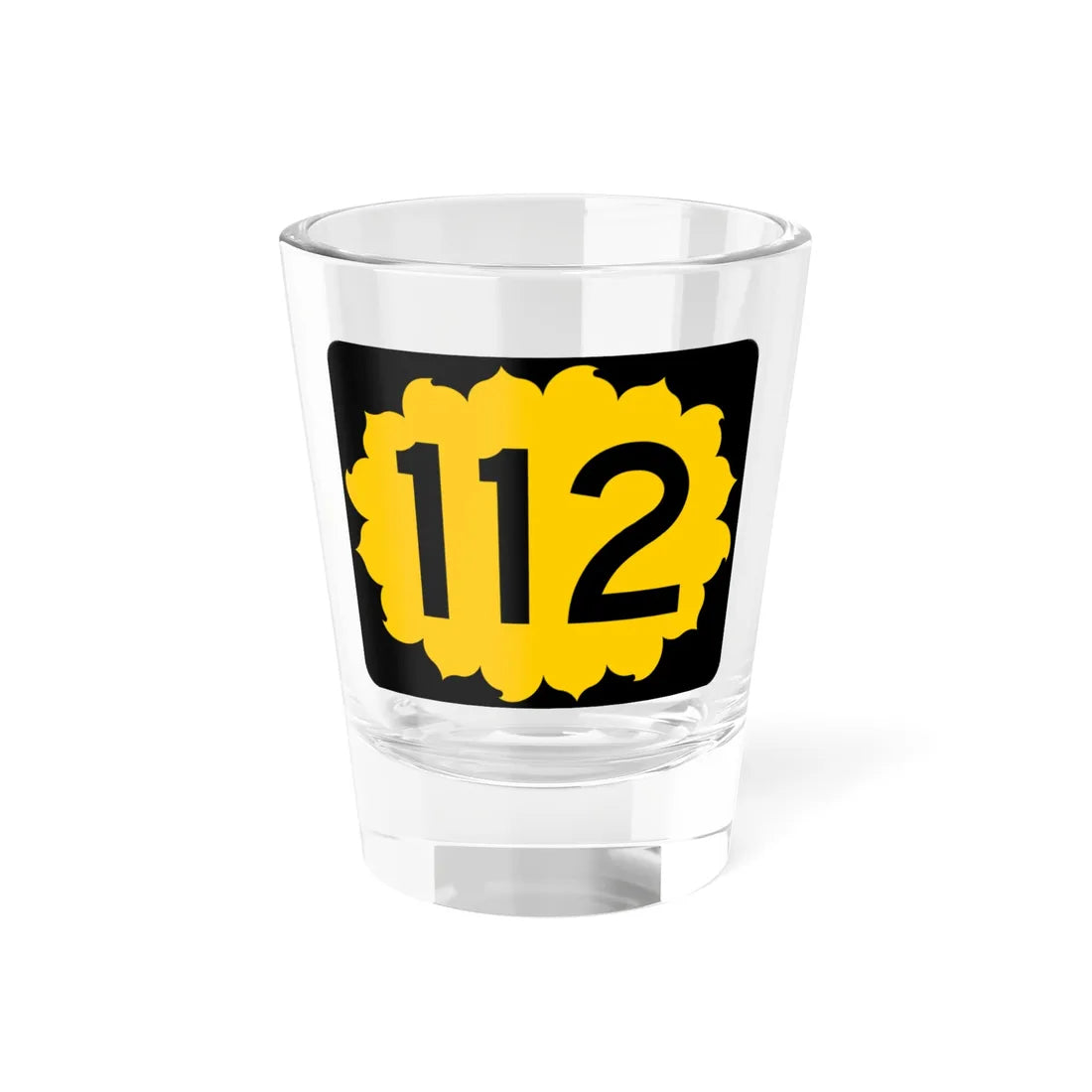 K-112 (Kansas) (Road Sign) Shot Glass 1.5oz 1.5oz - Go Mug Yourself