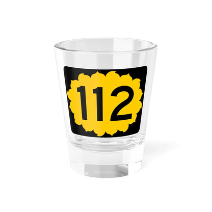 K-112 (Kansas) (Road Sign) Shot Glass 1.5oz 1.5oz - Go Mug Yourself