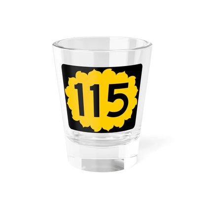 K-115 (Kansas) (Road Sign) Shot Glass 1.5oz 1.5oz - Go Mug Yourself