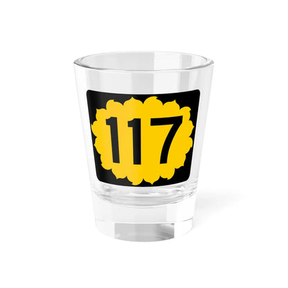 K-117 (Kansas) (Road Sign) Shot Glass 1.5oz 1.5oz - Go Mug Yourself