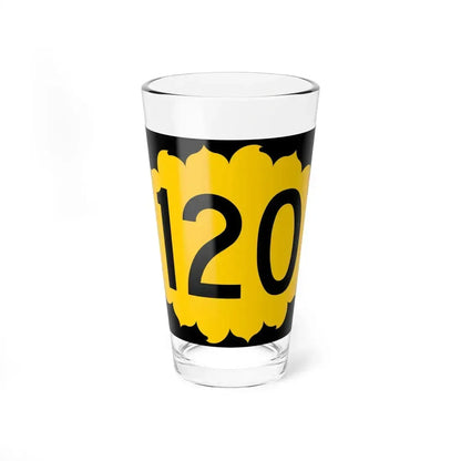K-120 (Kansas) (Road Sign) Pint Glass 16oz 16oz - Go Mug Yourself