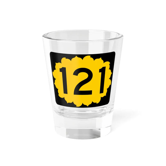 K-121 (Kansas) (Road Sign) Shot Glass 1.5oz 1.5oz - Go Mug Yourself