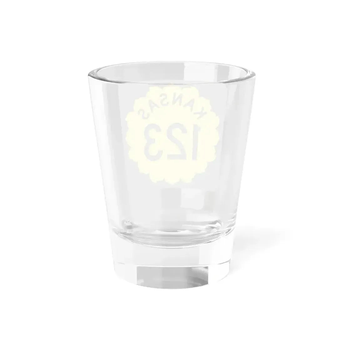 K-123 1962 (Kansas) (Road Sign) Shot Glass 1.5oz - Go Mug Yourself