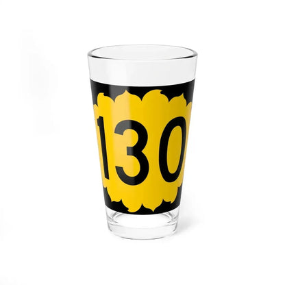 K-130 (Kansas) (Road Sign) Pint Glass 16oz 16oz - Go Mug Yourself