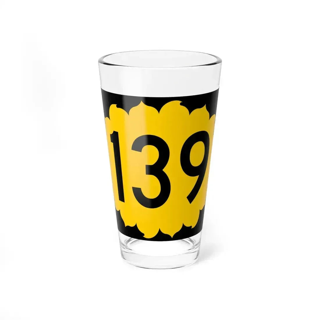 K-139 (Kansas) (Road Sign) Pint Glass 16oz 16oz - Go Mug Yourself